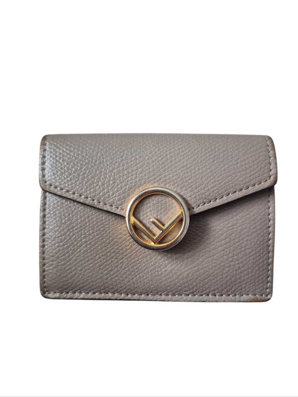 Fendi F Micro Leather Tri-fold Wallet